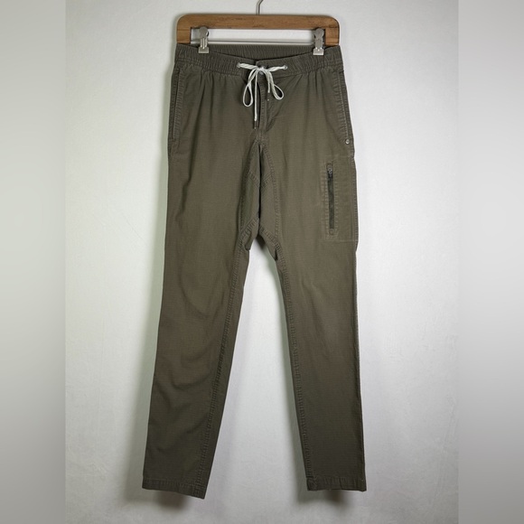Vuori Other - Vuori Men’s Dark Oregano Ripstop Drawstring Jogger Pants Organic Cotton Sz XS